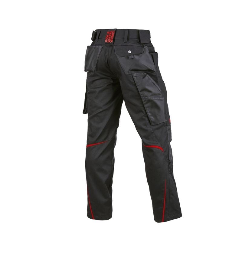 Hosen: FCB Work Trousers + black/straussred 7