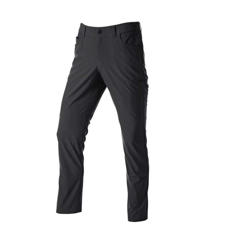 Hosen: 5-Pocket-Berufshose Chino e.s.work&travel + schwarz 3