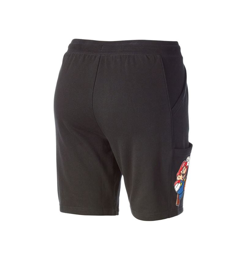 Kollaborationen: Super Mario Sweatshorts, Damen + schwarz 1