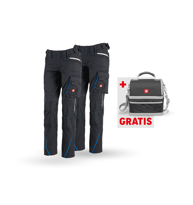 Größere Geschenke: SET: Damenhose + Winter Damenhose e.s.motion 2020 + graphit/enzianblau