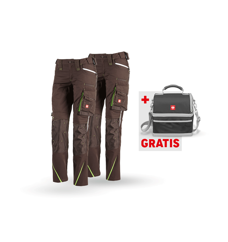 Größere Geschenke: SET: Damenhose + Winter Damenhose e.s.motion 2020 + kastanie/seegrün