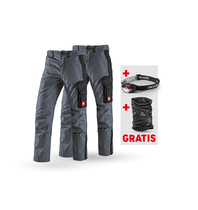 Bekleidung: SET: 2x Bundhose e.s.active + grau/schwarz