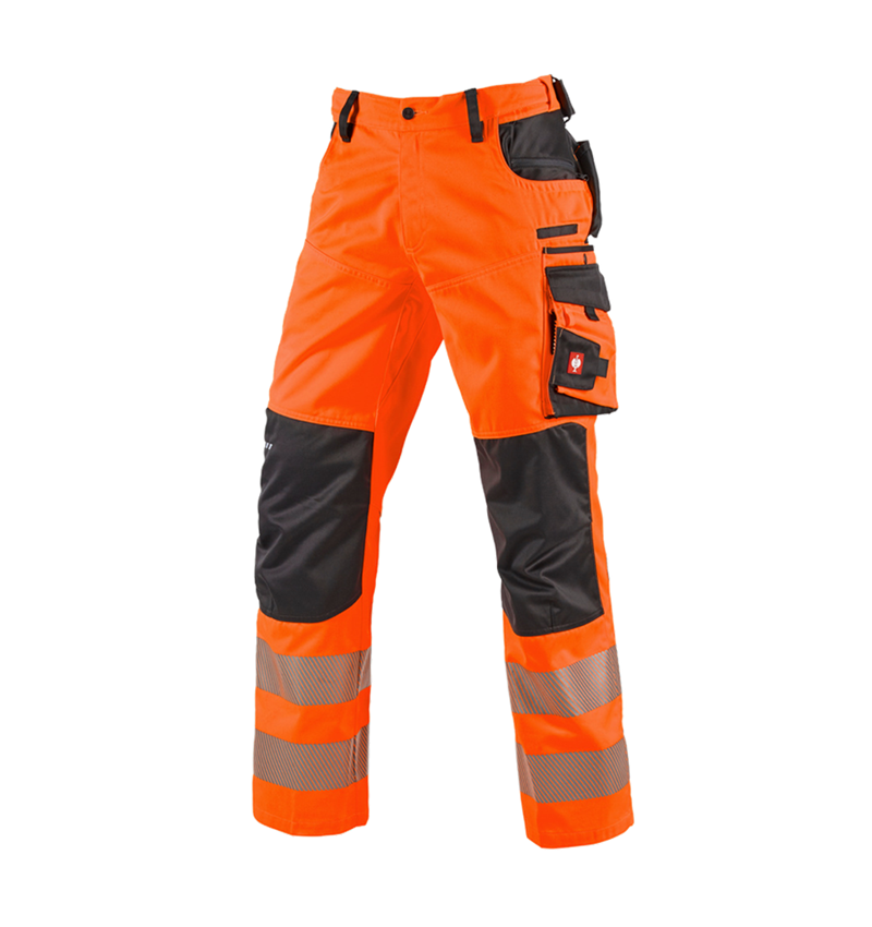 Hosen: Warnschutz-Bundhose e.s.motion + warnorange/anthrazit