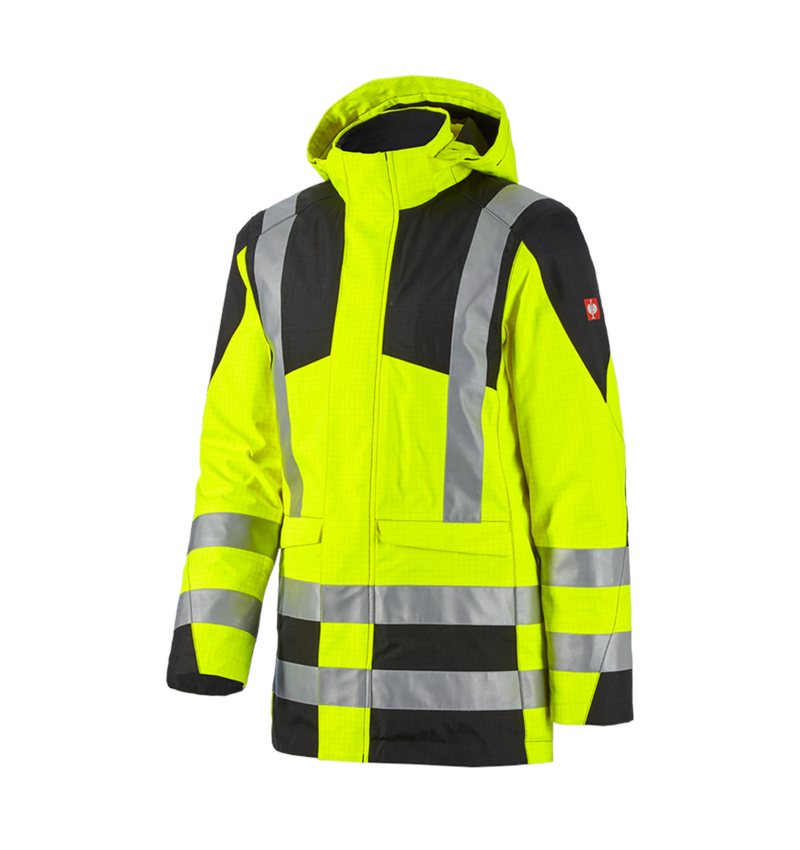 Jacken: e.s. Wetterschutzparka multinorm high-vis + warngelb/schwarz 2