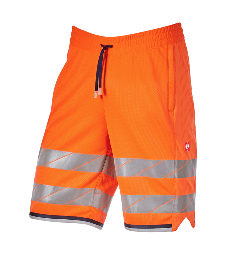 Hosen: Warnschutz Funktions Short e.s.ambition + warnorange/dunkelblau 5