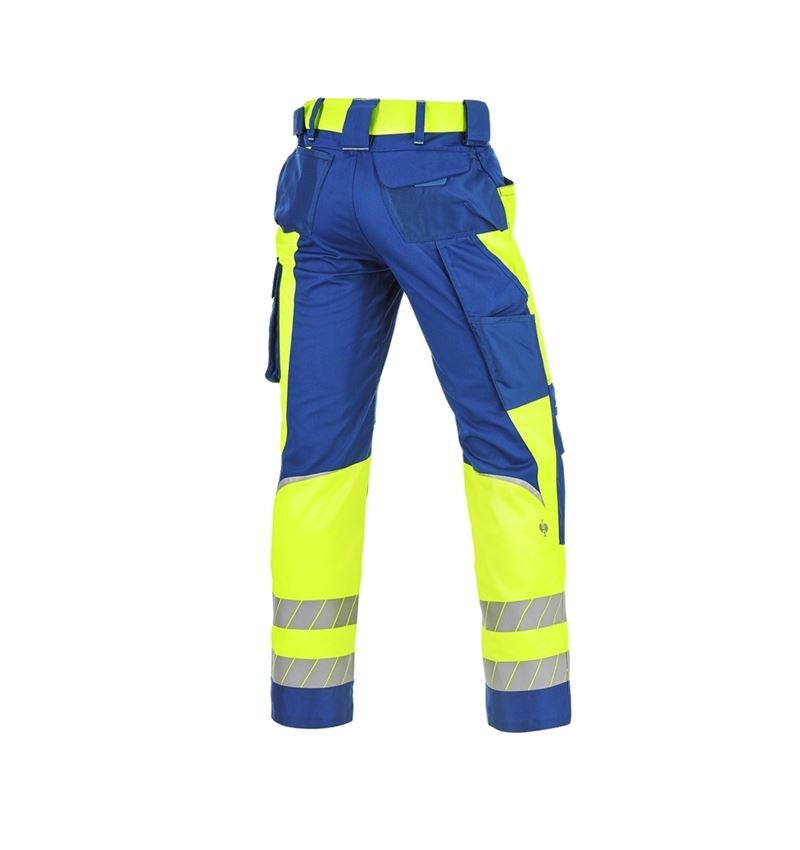 Hosen: Warnschutz Bundhose e.s.motion 24/7 + kornblau/warngelb 7
