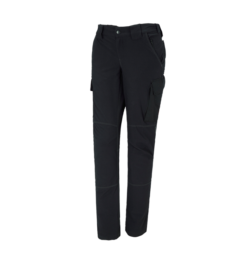 Hosen: Funktions Cargohose e.s.dynashield, Damen + schwarz 2