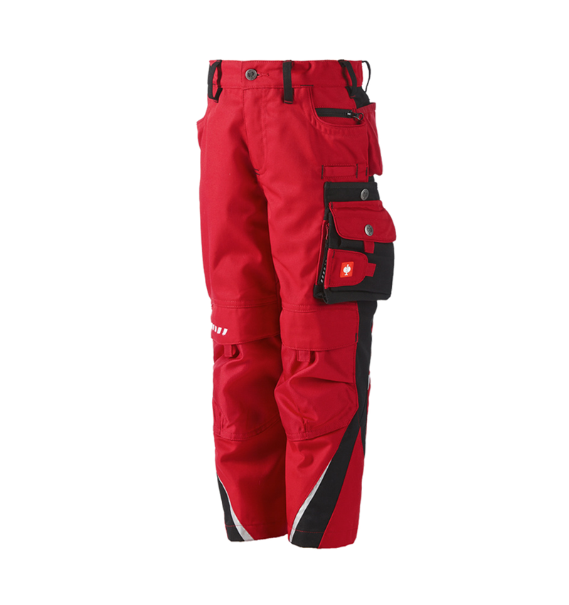 Hosen: Kinder Bundhose e.s.motion Winter + rot/schwarz