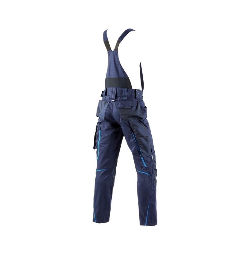 Hosen: Latzhose e.s.motion 2020 + dunkelblau/atoll 3