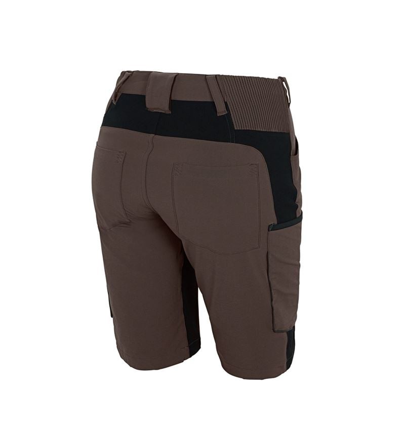 Hosen: Short e.s.vision stretch, Damen + kastanie/schwarz 3