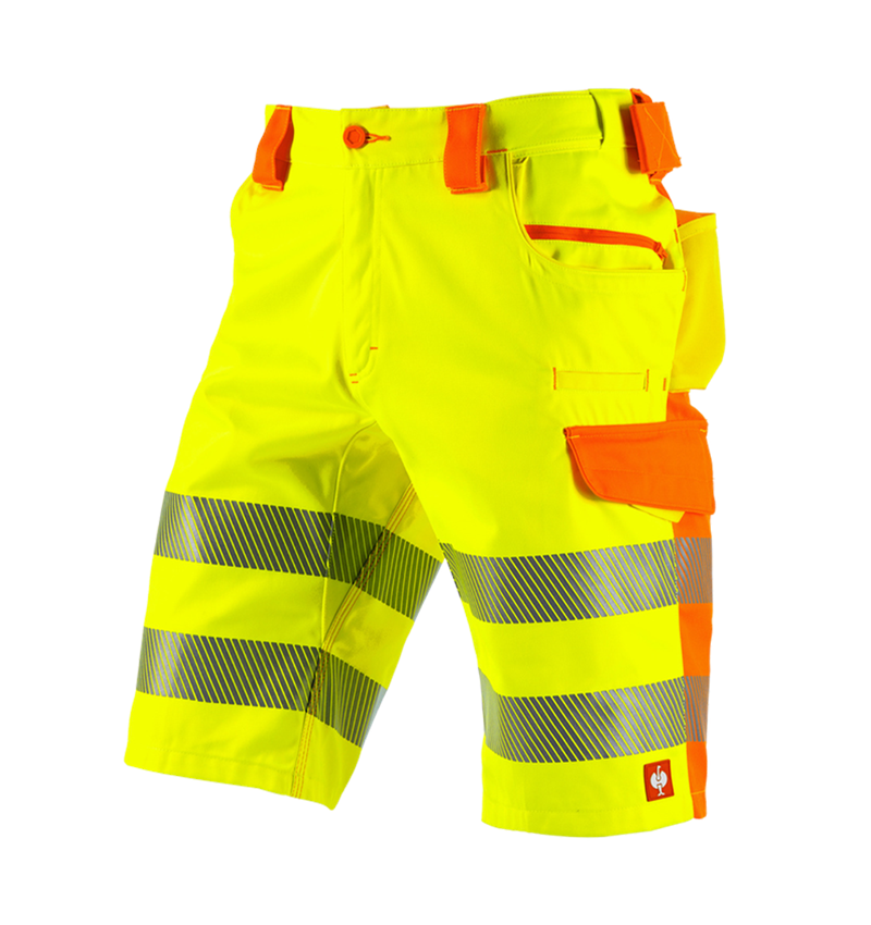 Hosen: Warnschutz Short e.s.motion 2020 + warngelb/warnorange 2