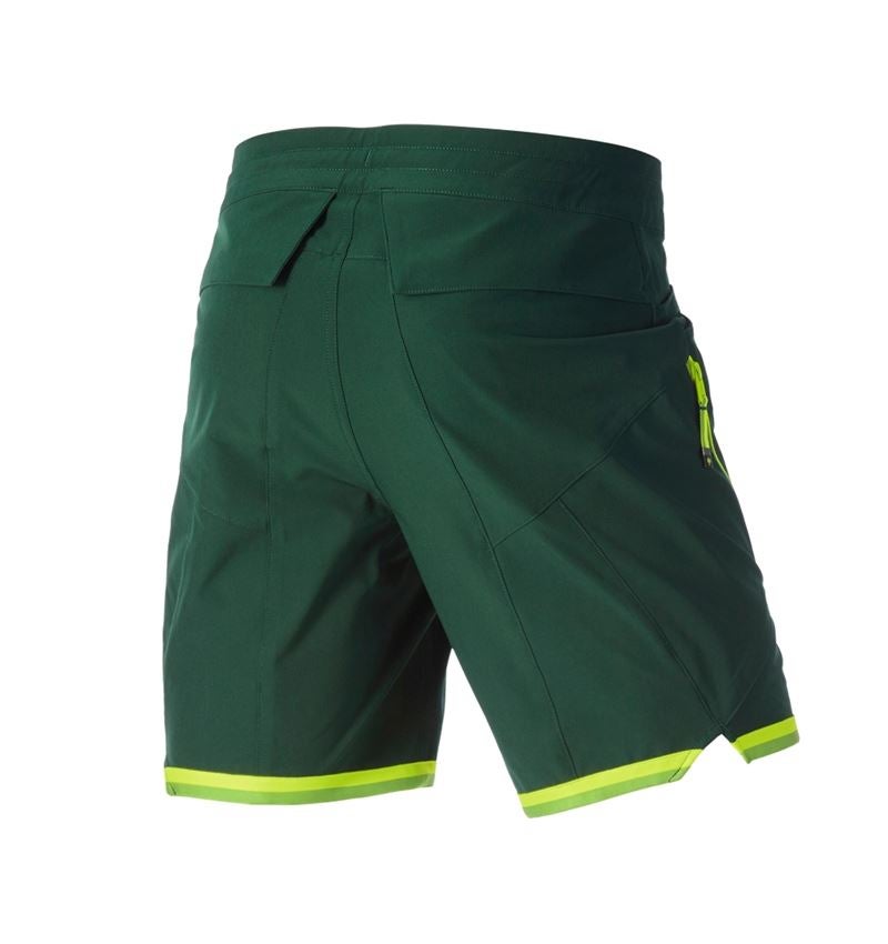 Hosen: Short e.s.ambition + grün/warngelb 7