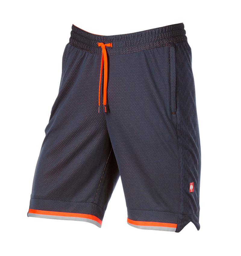 Hosen: Funktions Short e.s.ambition + dunkelblau/warnorange 4