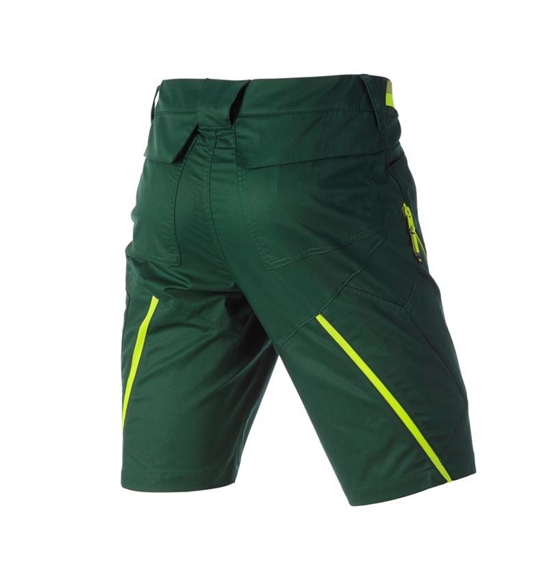 Hosen: Multipocket-Short e.s.ambition + grün/warngelb 7