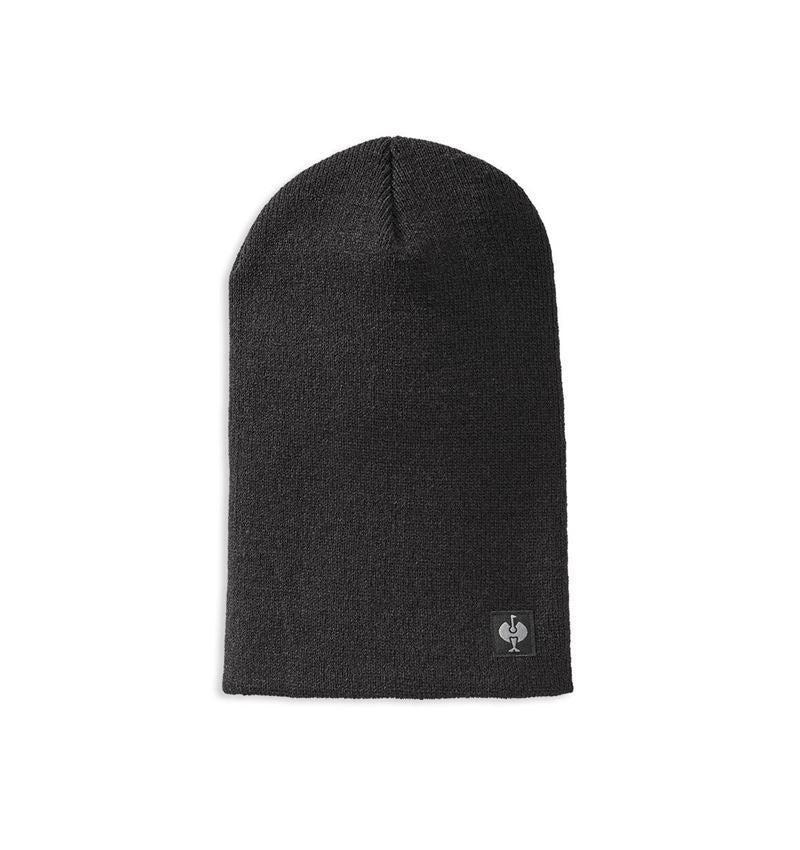 Accessoires: Strickmütze e.s.motion ten, Kinder + oxidschwarz