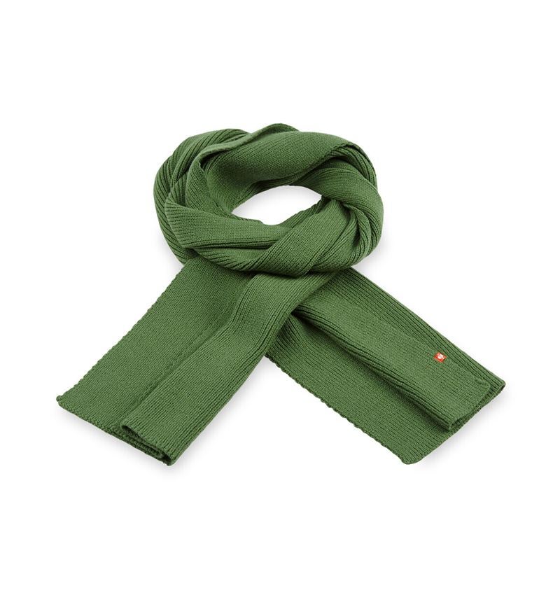 Accessoires: e.s. Strickschal + nordicgrün