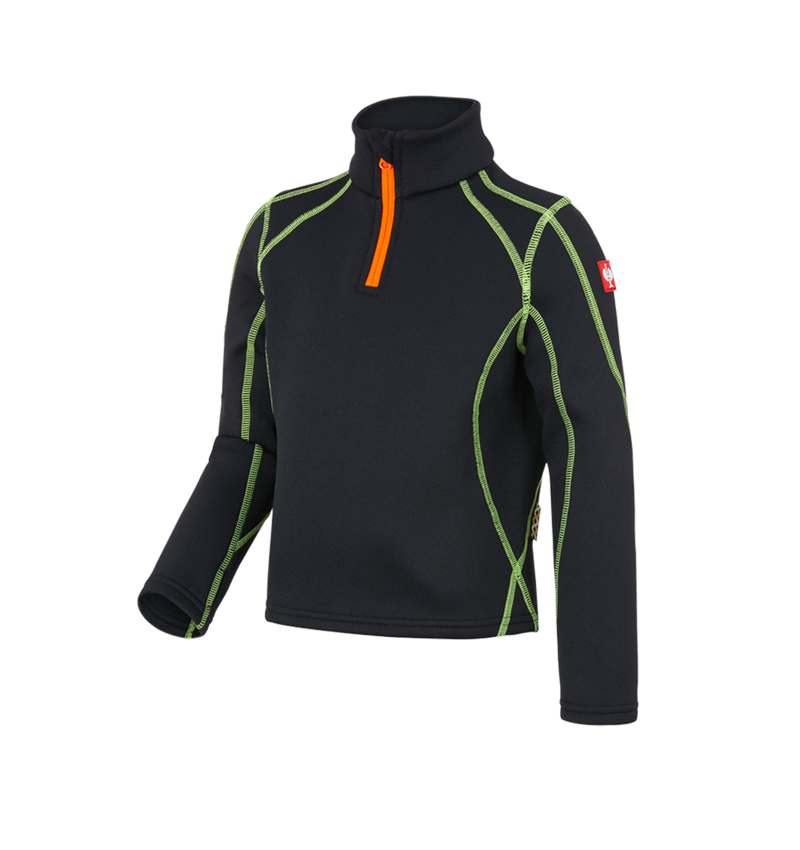 Themen: Fun.Troyer thermo stretch e.s.motion 2020, Kinder + schwarz/warngelb/warnorange 2