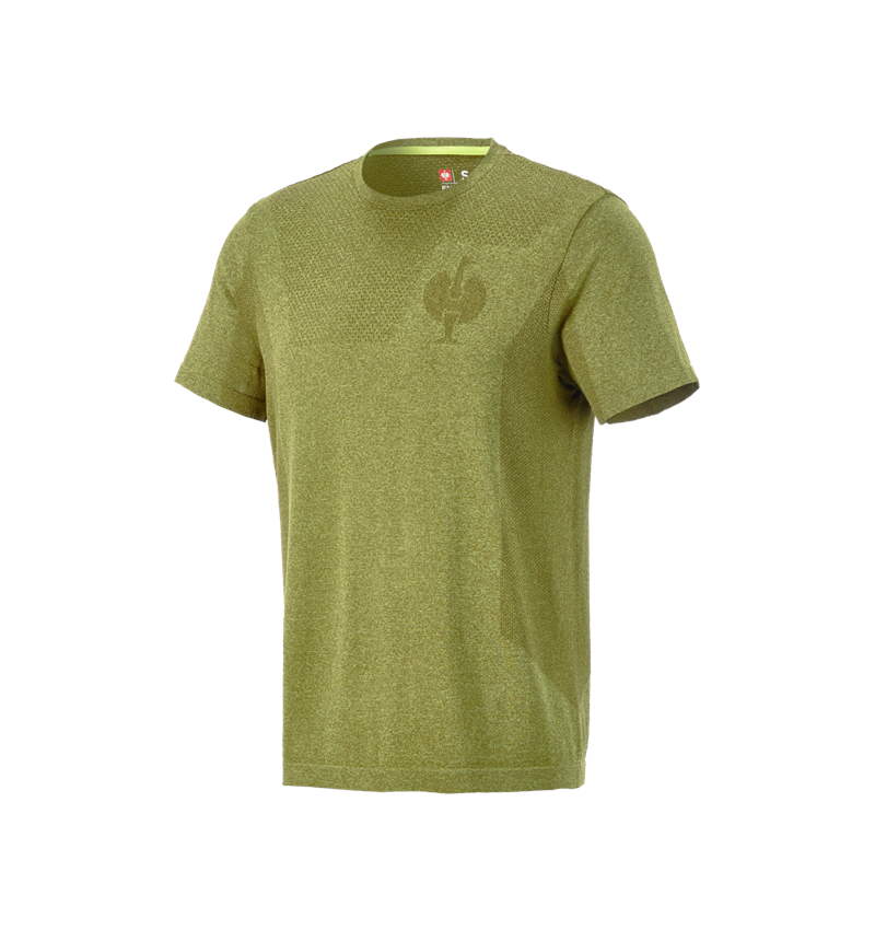 Shirts & Co.: T-Shirt seamless e.s.trail + wacholdergrün melange 4