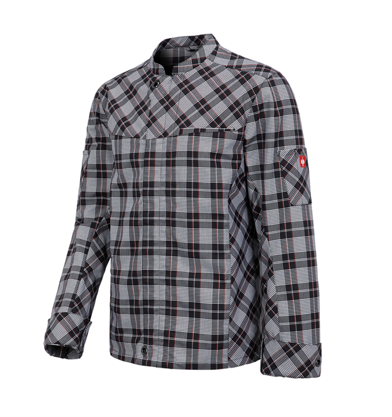 Jacken: Berufsjacke langarm e.s.fusion, Herren + schwarz/weiß/rot