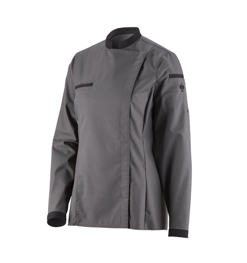 Shirts & Co.: e.s. Kochhemd, Damen + oxidgrau 2