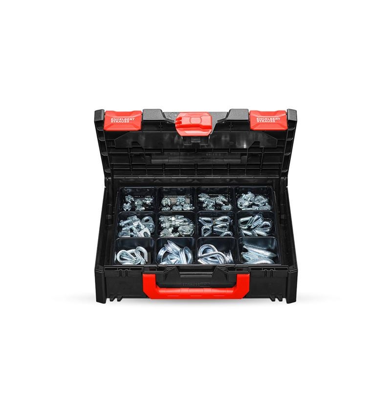 Kleinteile-Sortimente: Drahtseilklemme/Kauschen-Sort. STRAUSSbox midi