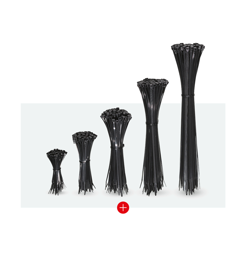 Angebote des Monats: Kabelbinder-Set, 500 Stück, schwarz