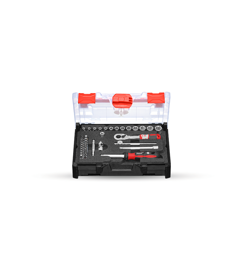 STRAUSSbox System: Steckschlüssel-Satz pro 1/4 in STRAUSSbox mini