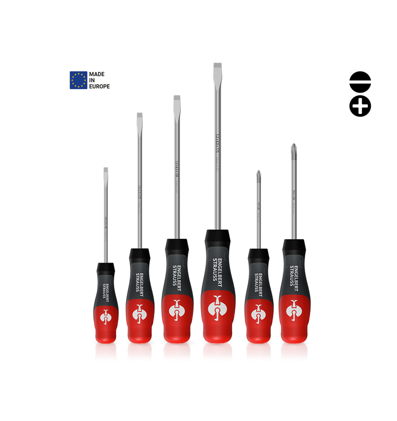 Schraubendreher: e.s. 3-K Werkstatt-Schraubendreher - Set, 6-teilig