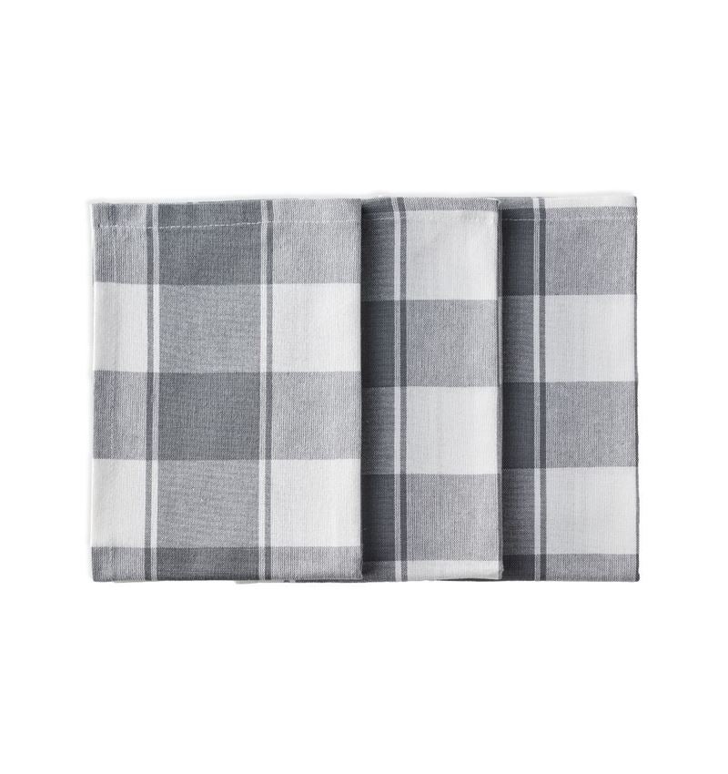 Tücher: Geschirrtücher Color, 3er Pack + grau