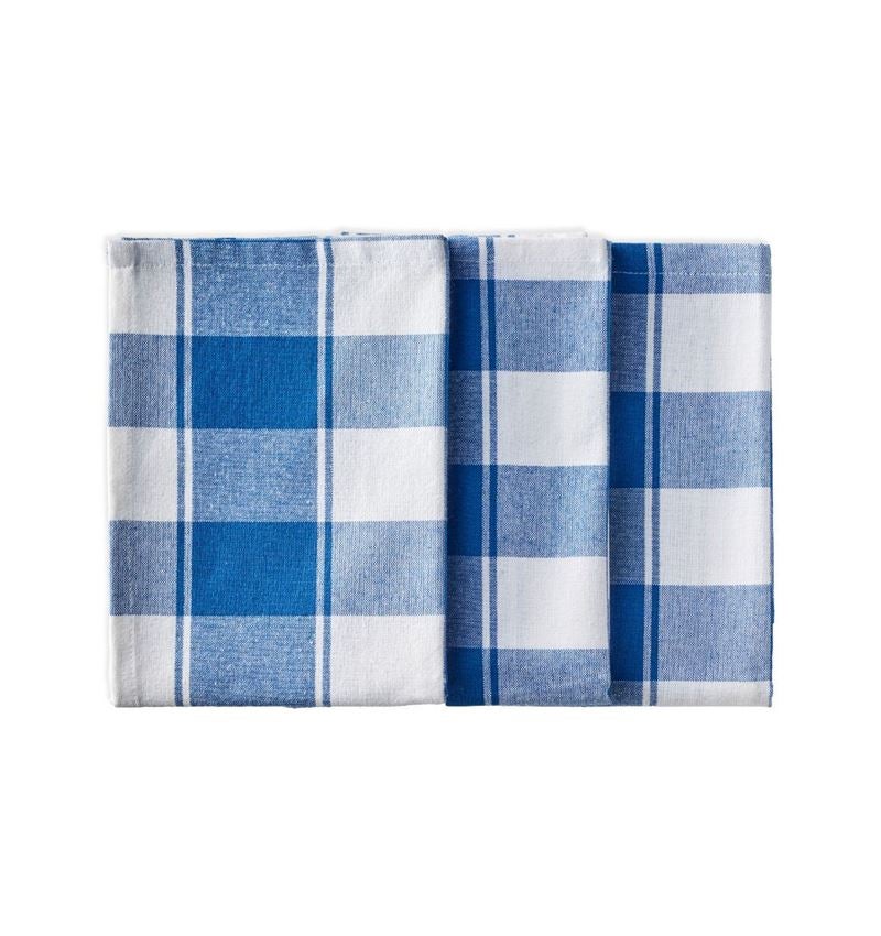 Tücher: Geschirrtücher Color, 3er Pack + blau
