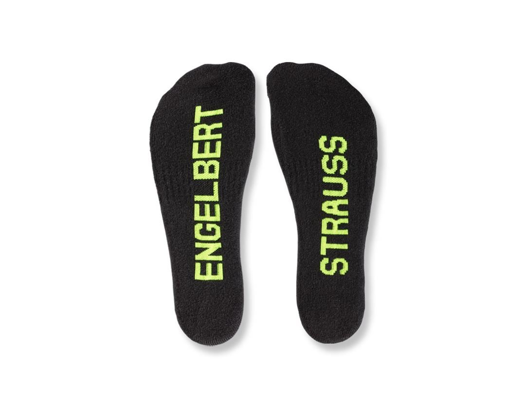 Socken | Strümpfe: e.s. Allround Socken Classic light/mid, 3er Pack + schwarz/warngelb