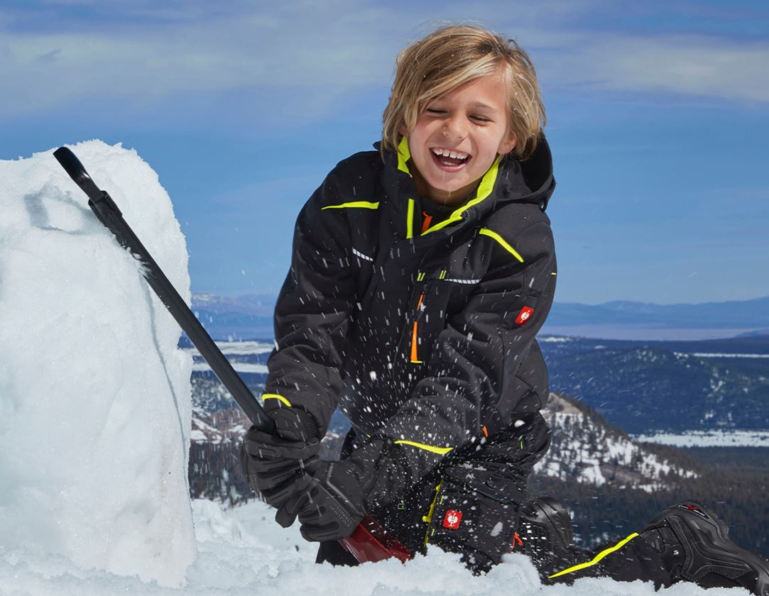 Kälte: e.s. Kinder Winterhandschuhe Proteus Ice + schwarz/grau
