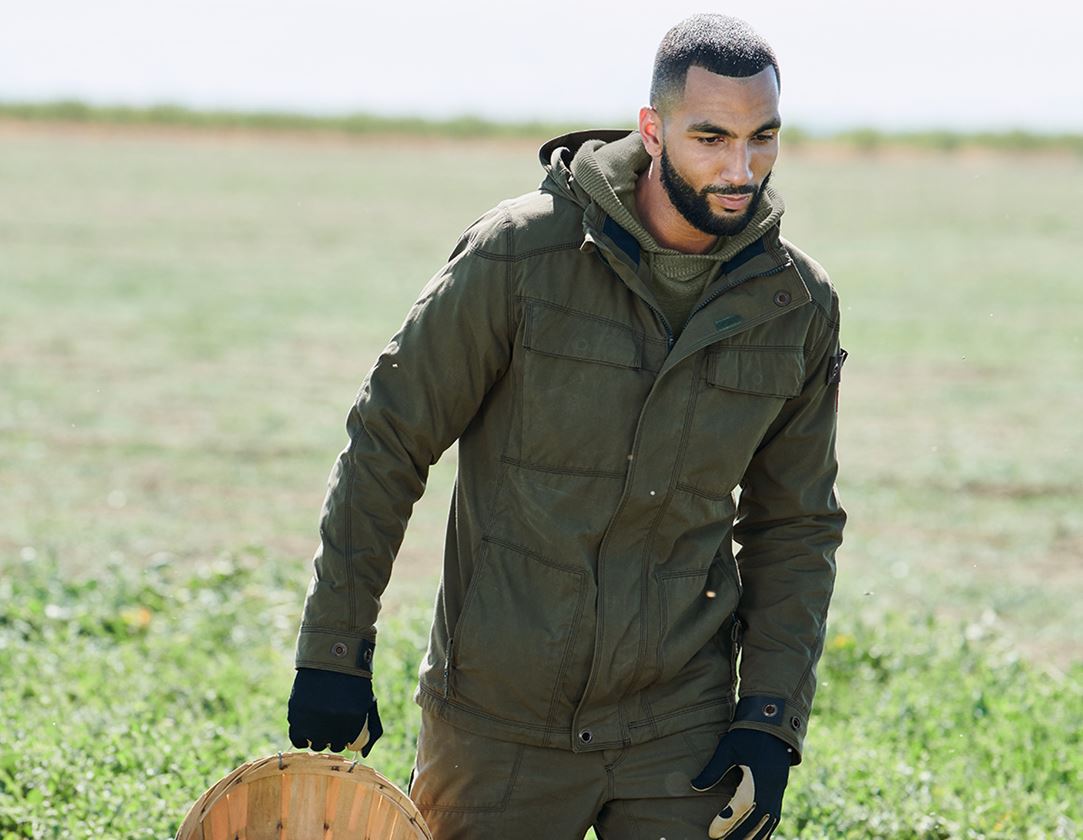 Jacken: e.s. Funktionsjacke cotton touch + thymian