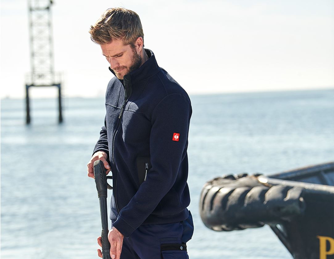 Jacken: e.s. Jacke therma-plus + dunkelblau