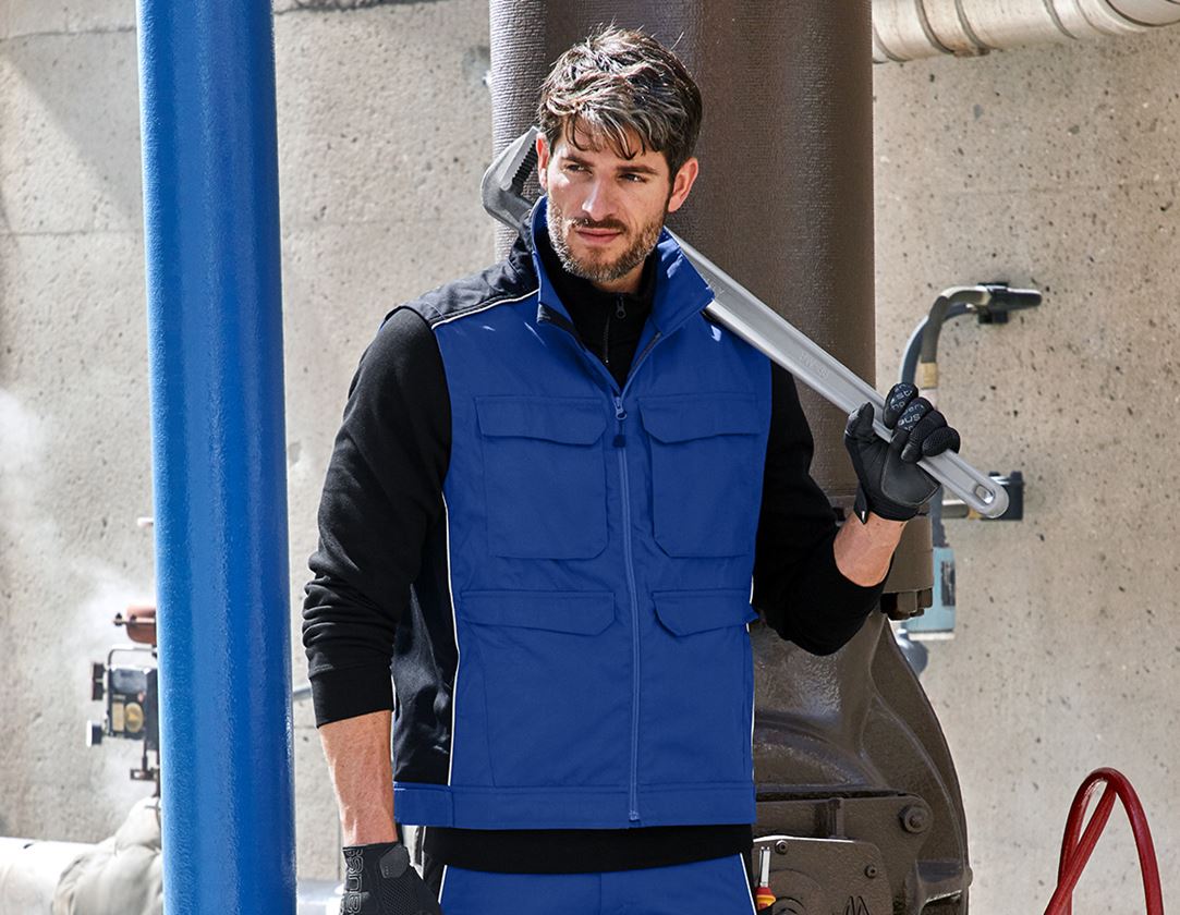Westen: Weste e.s.active + kornblau/schwarz