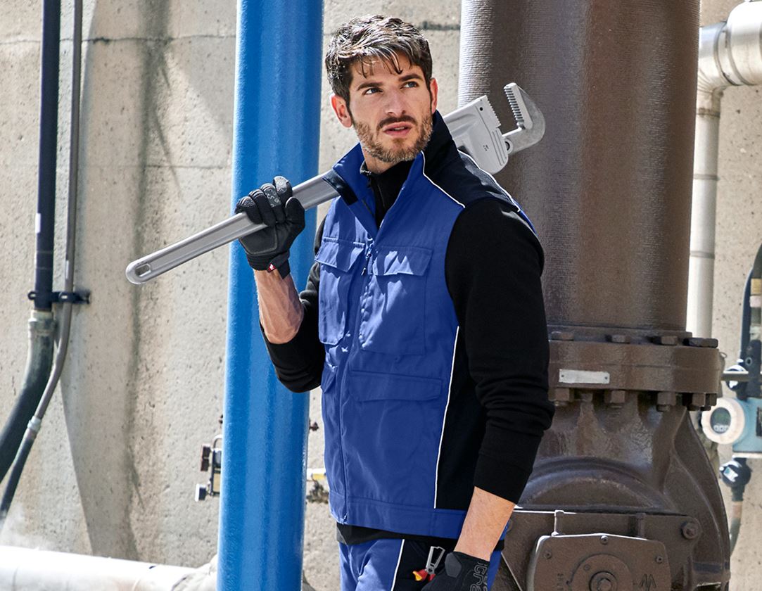 Westen: Weste e.s.active + kornblau/schwarz 1
