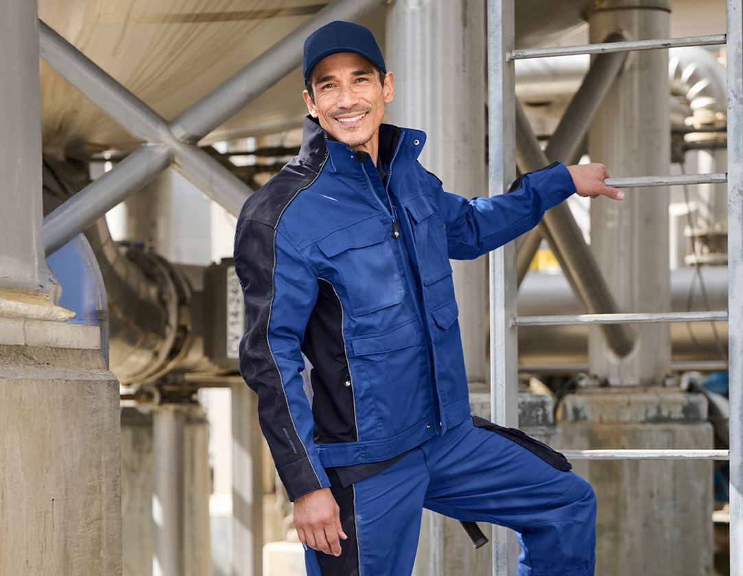 Jacken: Berufsjacke e.s.active + kornblau/dunkelblau