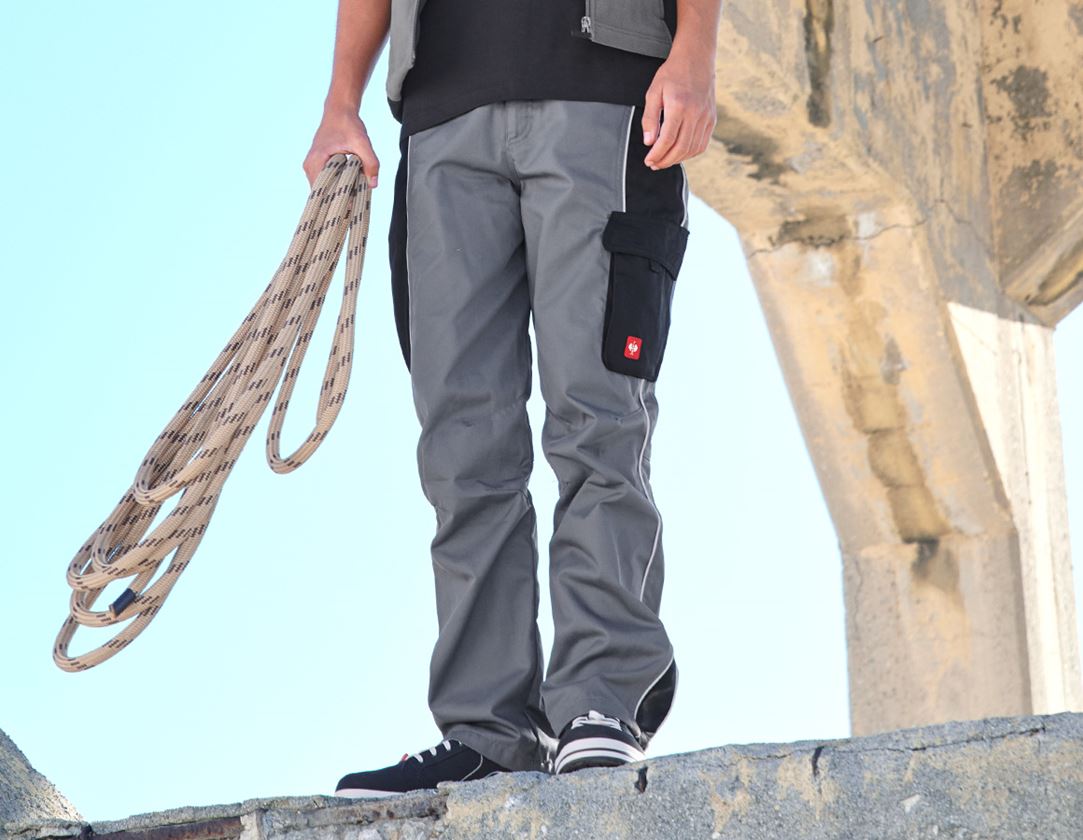 Hosen: Kinder Bundhose e.s.active + grau/schwarz