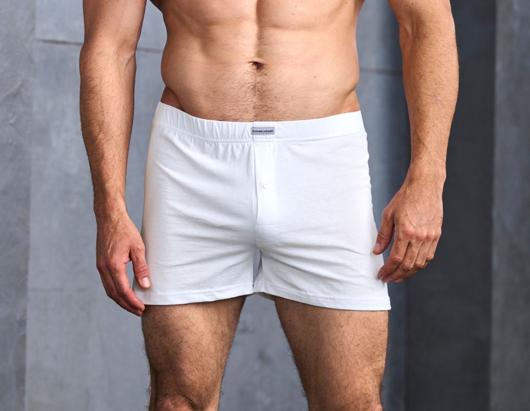 Unterwäsche | Thermokleidung: Boxer-Short, 2er Pack + weiß