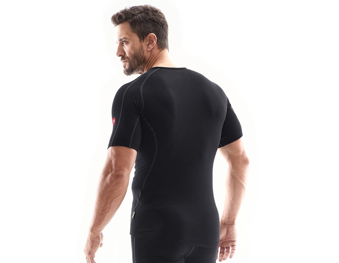 Unterwäsche | Thermokleidung: e.s. Funktions-T-Shirt clima-pro - warm, Herren + schwarz 1