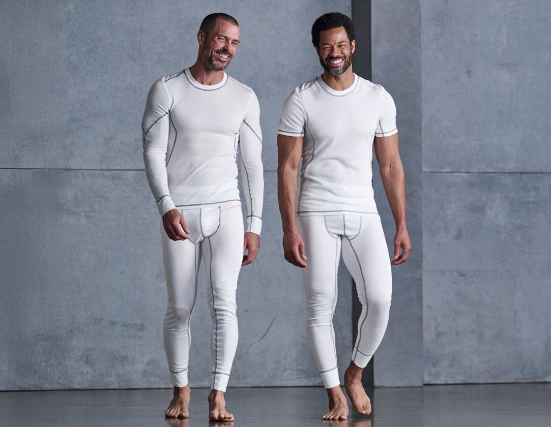 Unterwäsche | Thermokleidung: e.s. Funktions-Long Pants basis-light + weiß 2
