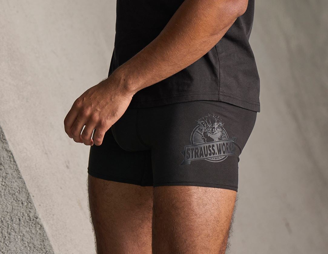 Unterwäsche | Thermokleidung: SET: 4x Longleg Pants e.s.iconic + carbongrau+schwarz 1