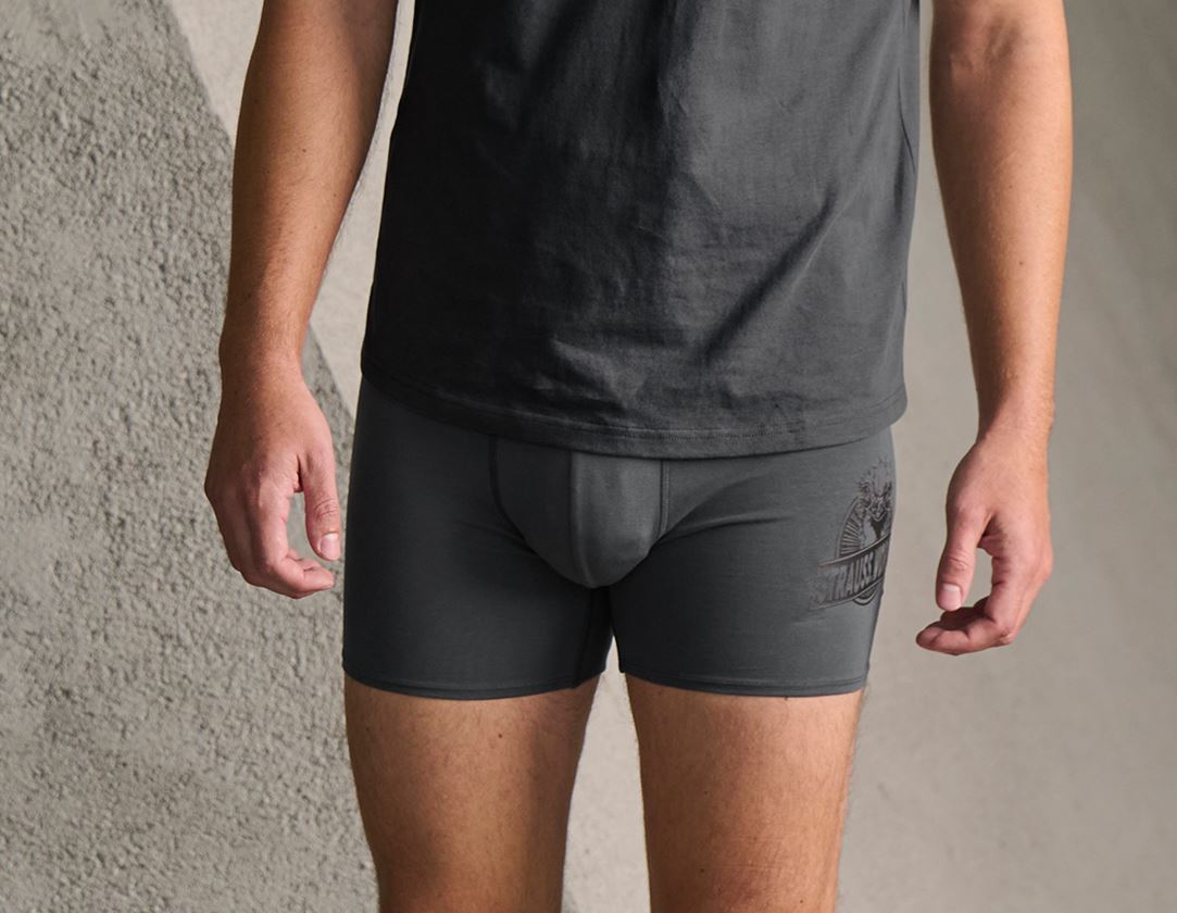 Unterwäsche | Thermokleidung: SET: 4x Longleg Pants e.s.iconic + carbongrau+schwarz