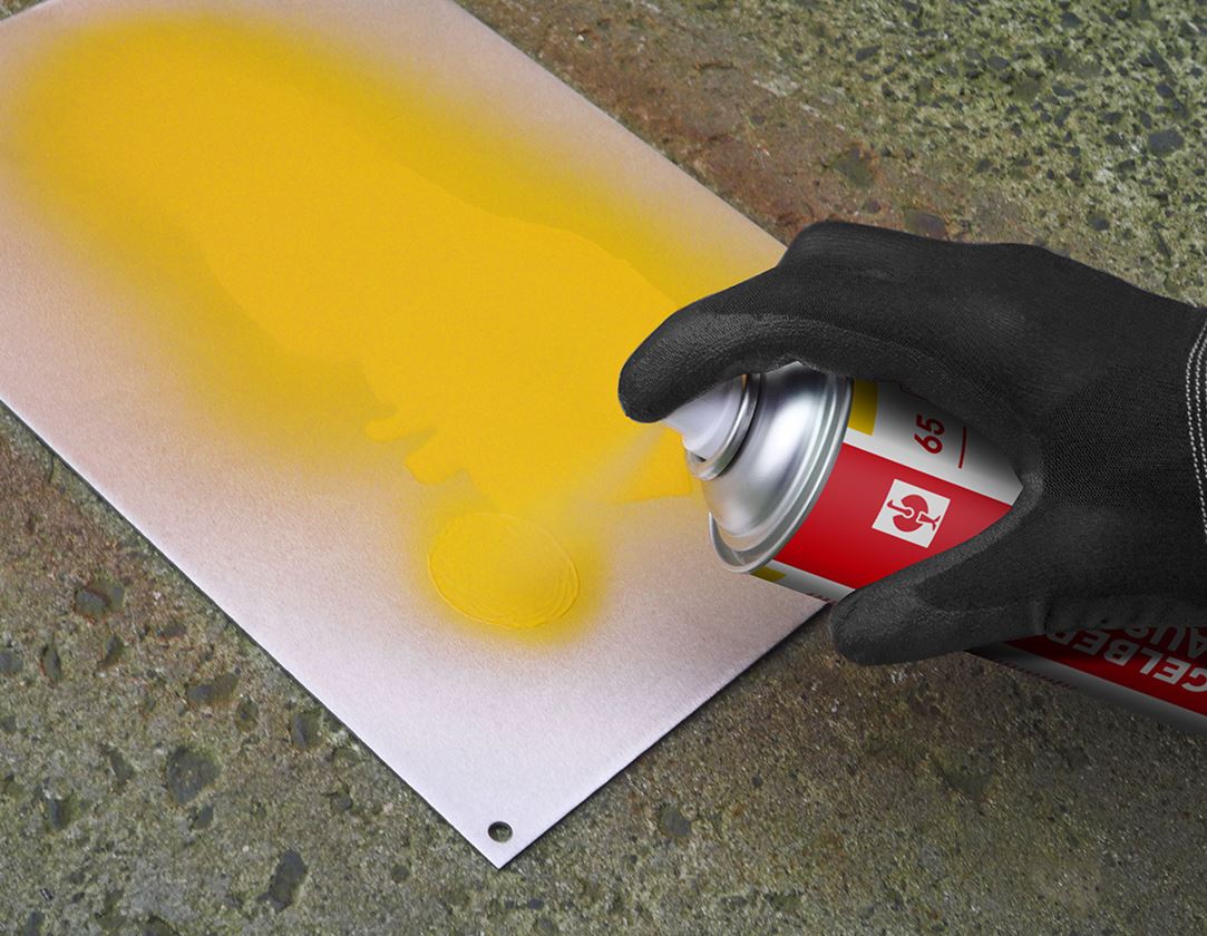 Sprays: e.s. Lackspray #65 + rapsgelb