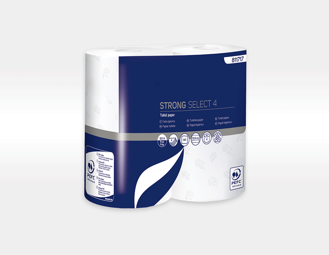 Tücher: 4-lagig Toilettenpapier, 56 Rollen