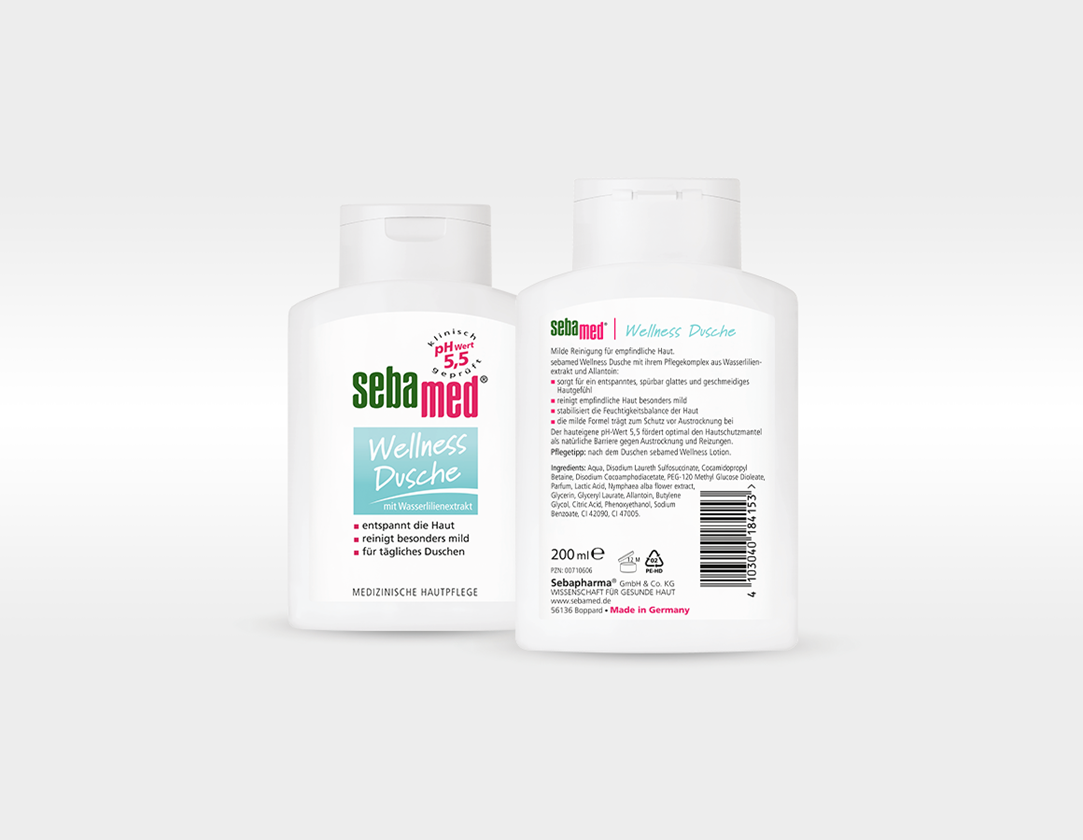 Handreinigung | Hautschutz: sebamed Wellness Dusche 1