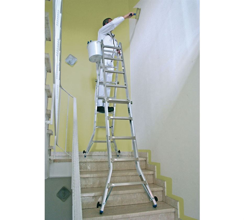 Leitern: KRAUSE STABILO Gelenk-Teleskopleiter (Aluminium) 2
