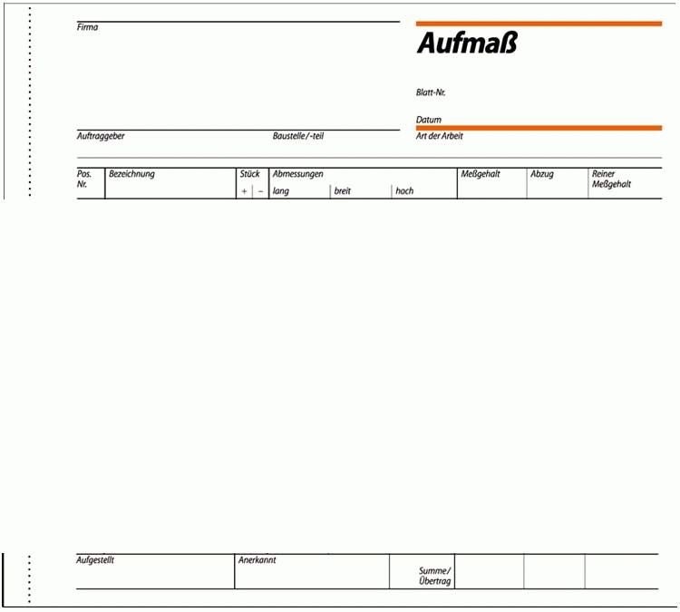 Papierprodukte: Sigel Formularbücher Aufmaßbuch