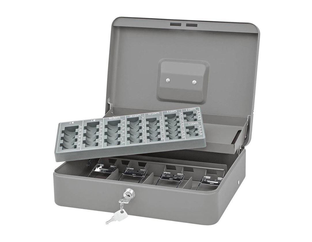 Aufbewahrung: Geldzählkassette mit Geldscheinbügeln + grau 1