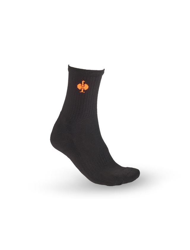 Socken | Strümpfe: e.s. Allround Socken Classic light/high, 3er Pack + schwarz/warngelb